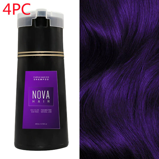 3-in-1 Natural Hair Dye Shampoo - Fast & Long-Lasting Black Hair Care for Men & Women