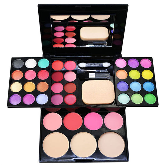 39-Color Compact Makeup Palette: Eyeshadows, Lipsticks, Blushes & Powders