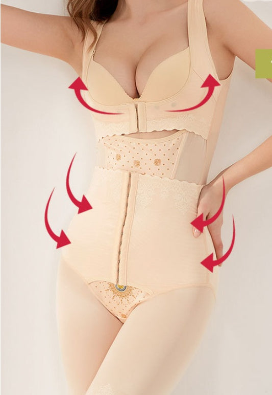 One-piece Body Shaper Lace Postpartum Belly Shaping